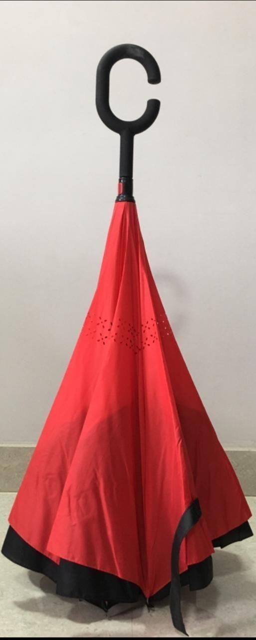 FlipDry Reversible Inverted Umbrella with C-Handle – No Drip, All Style!