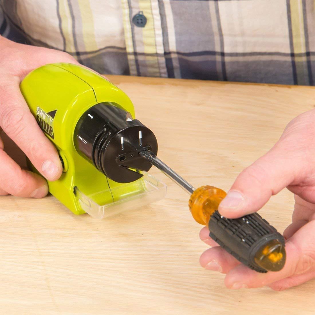 SwiftyEdge Electric Knife & Tool Sharpener – Precision in Every Spin