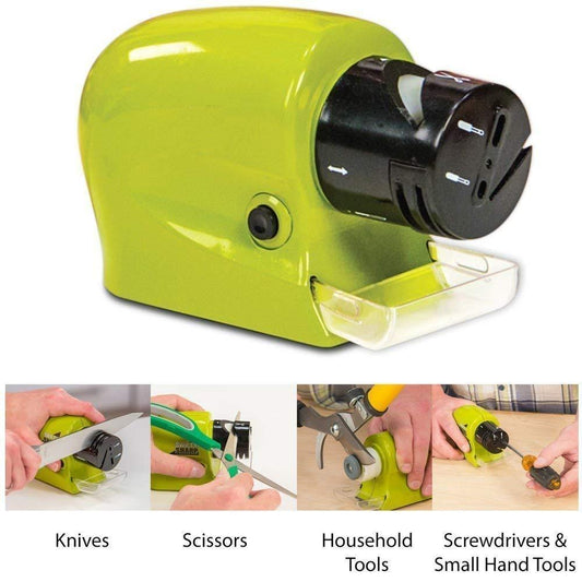 SwiftyEdge Electric Knife & Tool Sharpener – Precision in Every Spin