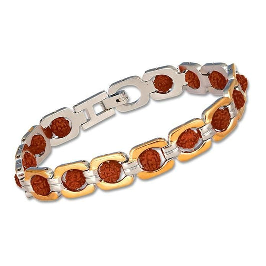 DivineBalance Rudraksha Bracelet for Men & Women – Free Size
