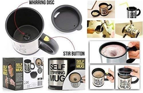 SmartSpin Auto-Stirring Mug – Effortless Mixing On the Go