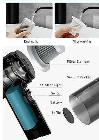 DustAway – 2-in-1 Cordless Air Duster & Mini Vacuum Cleaner