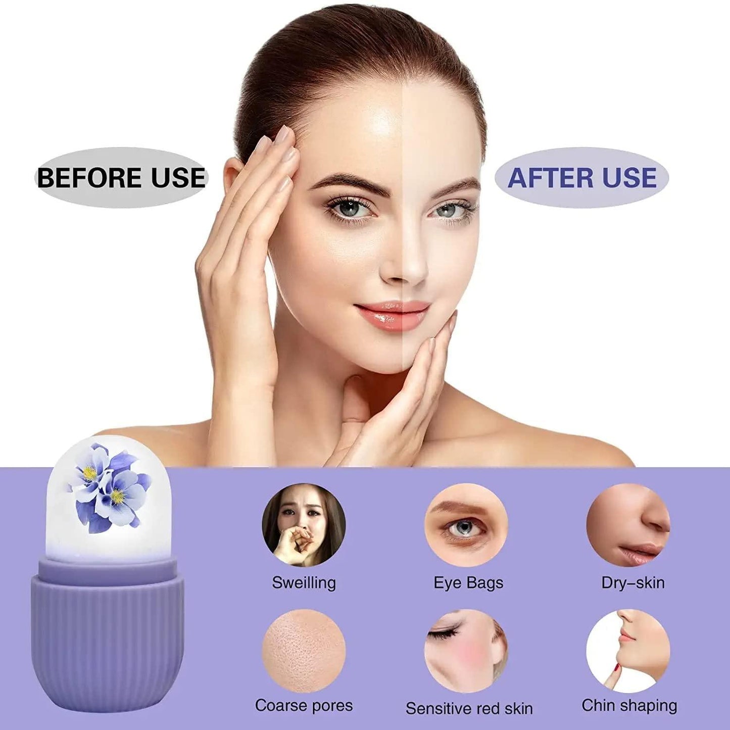 GlowFreeze 3D Ice Facial Roller – Glow. Chill. Repeat.