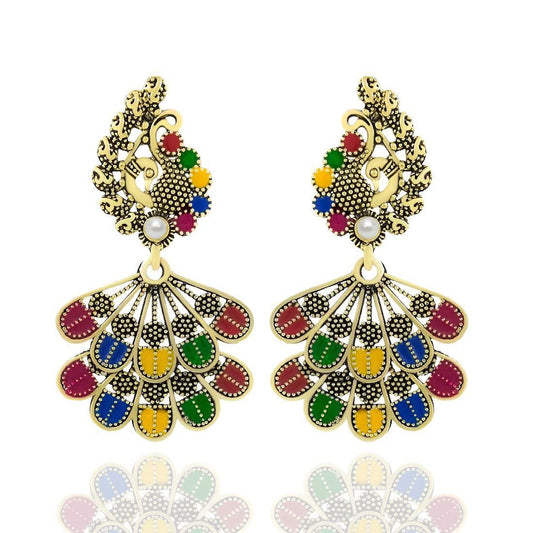 Exquisite Heritage Oxidized Earrings – Timeless Elegance for Every Look
