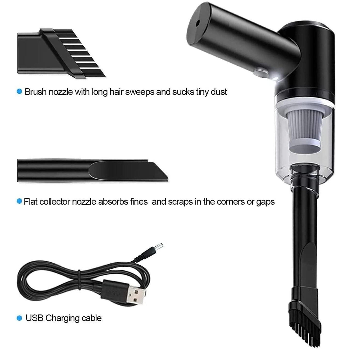 DustAway – 2-in-1 Cordless Air Duster & Mini Vacuum Cleaner