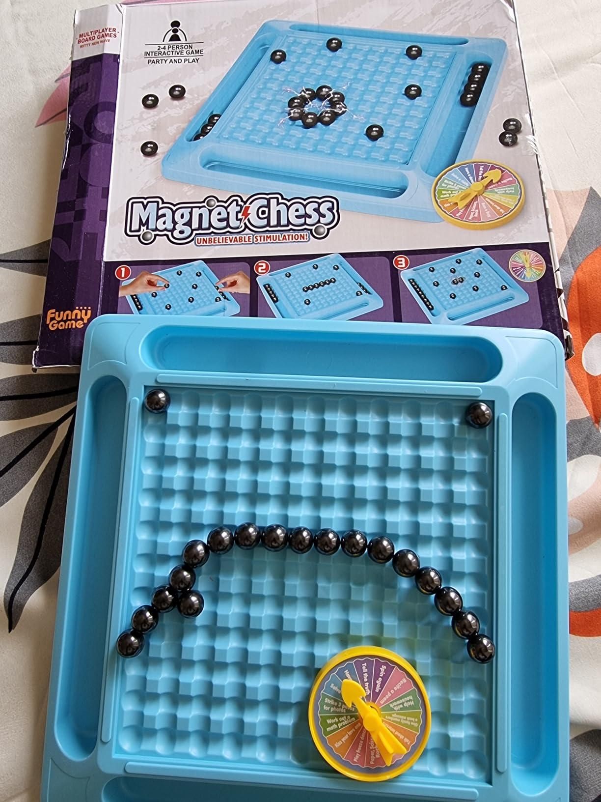 Magnetic Battle Chess – Fast-Paced Strategy Game with 20 Steel Balls for Kids & Family Fun