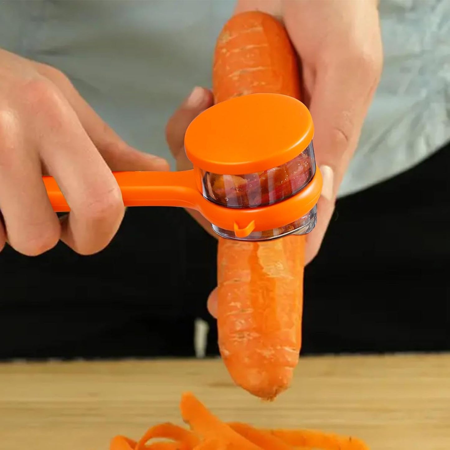 SmartPeel™ 2-in-1 Vegetable & Fruit Peeler with Built-in Waste Container