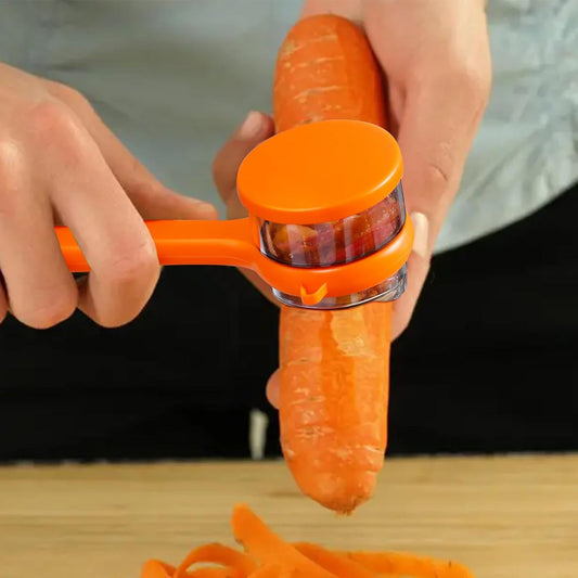 SmartPeel™ 2-in-1 Vegetable & Fruit Peeler with Built-in Waste Container