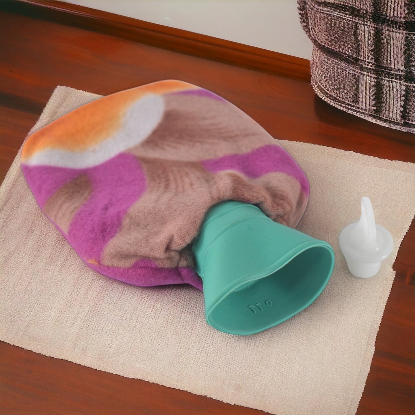 ThermaRelief™ 250ml Hot Water Bottle with Soft Cover – Pain Relief for Cramps, Muscle Aches & Cold Nights