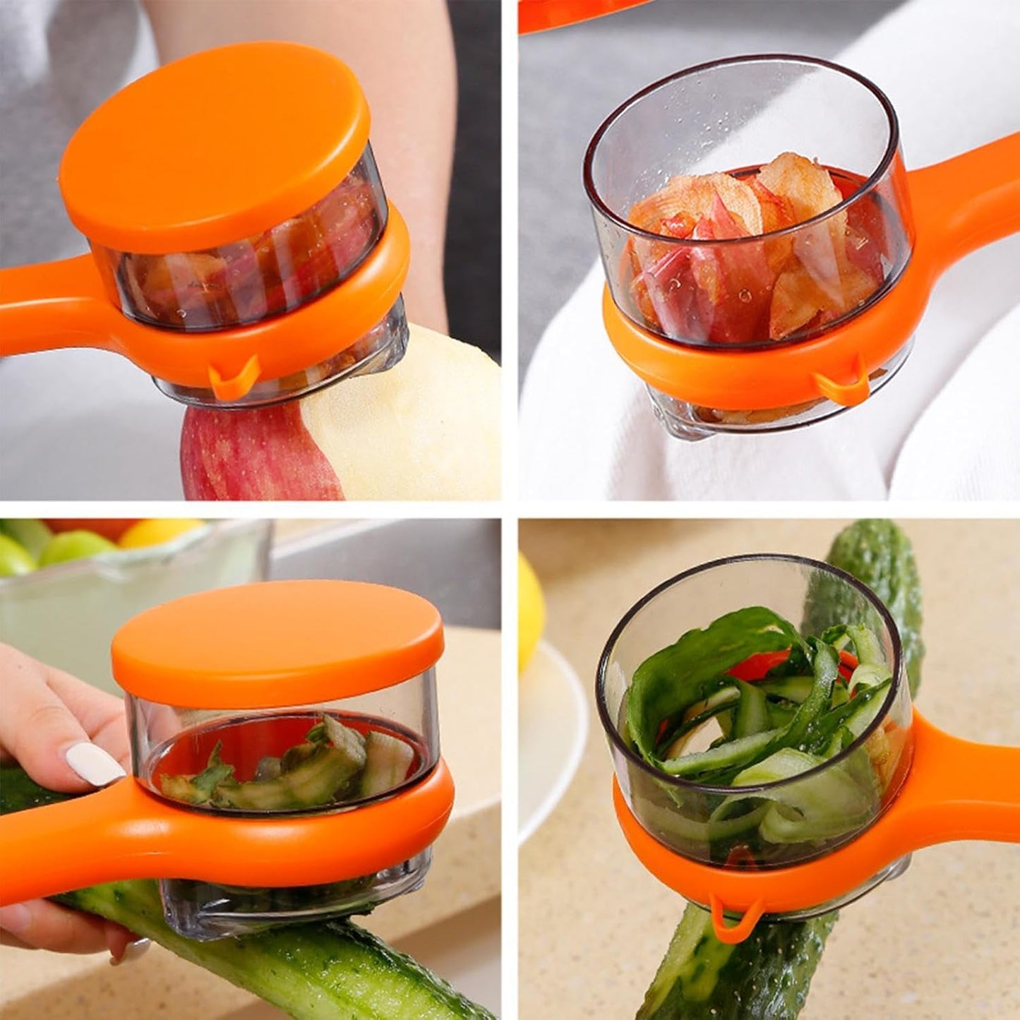 SmartPeel™ 2-in-1 Vegetable & Fruit Peeler with Built-in Waste Container