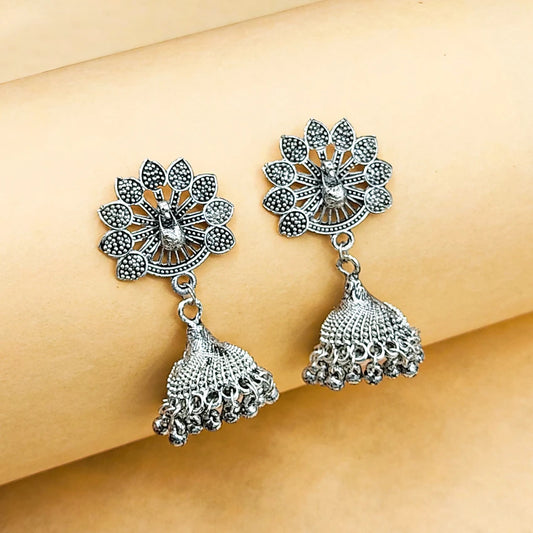 Bold Elegance – Glamorous Oxidized Statement Earrings