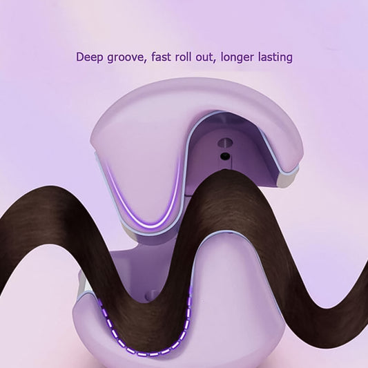 WaveMaster™ French Curling Iron – S-Shaped Double Barrel Hair Curler with Adjustable Temperature (60W)