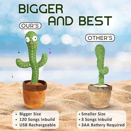 GiggleGroove Dancing & Talking Cactus Toy – Light, Laugh & Learn!