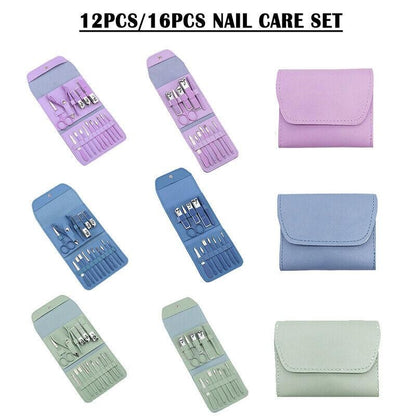 GlamEssence 12-in-1 Manicure & Pedicure Nail Care Kit – Salon in Your Pocket