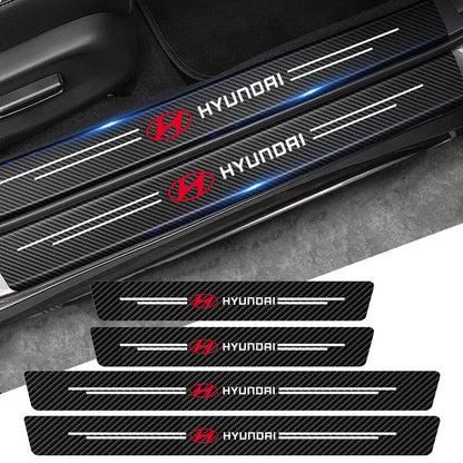 Emblaze Carbon Fiber Door Sill Protectors (Set of 4)