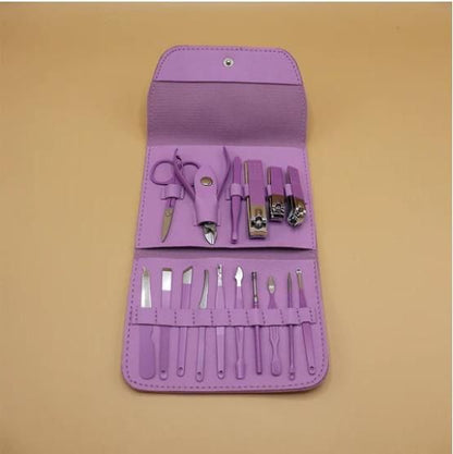 GlamEssence 12-in-1 Manicure & Pedicure Nail Care Kit – Salon in Your Pocket