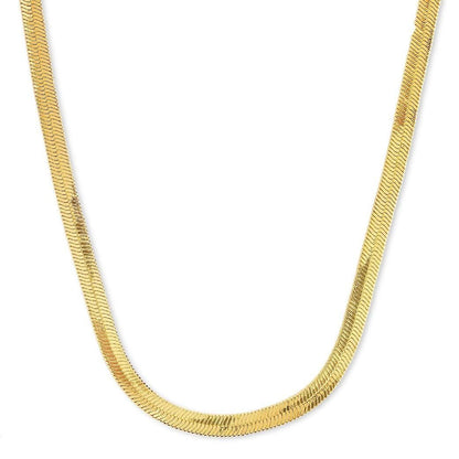 LuxeGleam Gold-Plated Snake Chain Necklace for Women