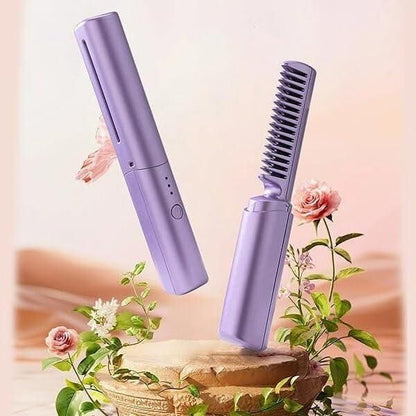 GlowPro Rechargeable Hot Comb Hair Straightener