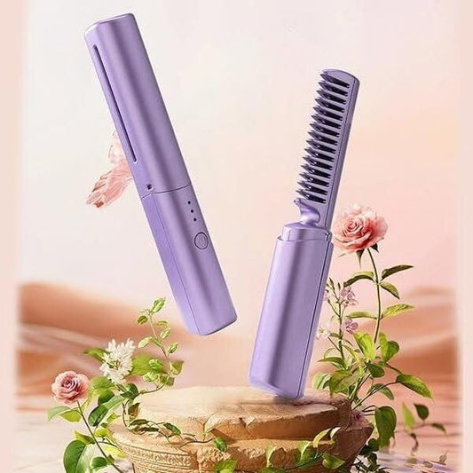 GlowPro Rechargeable Hot Comb Hair Straightener