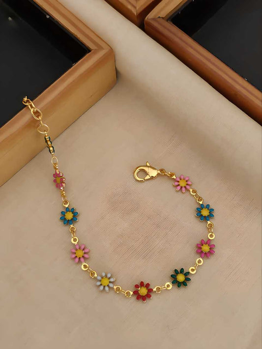 Elegant Gold Plated Women's Bracelet