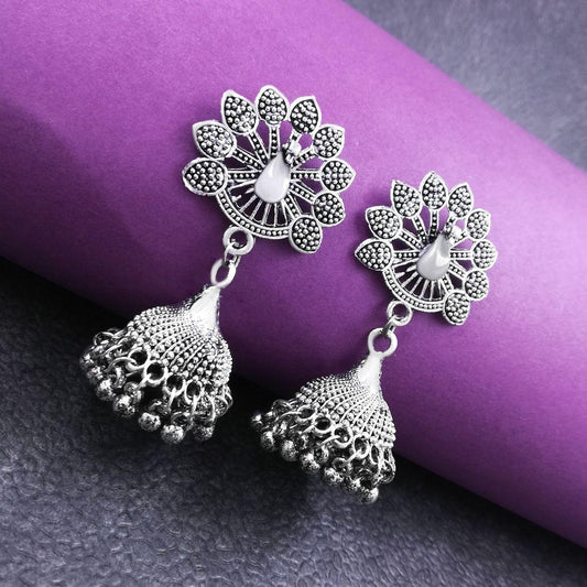Bold Elegance – Glamorous Oxidized Statement Earrings