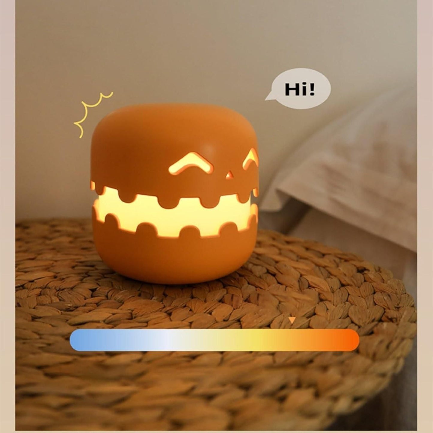 Pumpkin Lamp – Modern Rechargeable Night Light