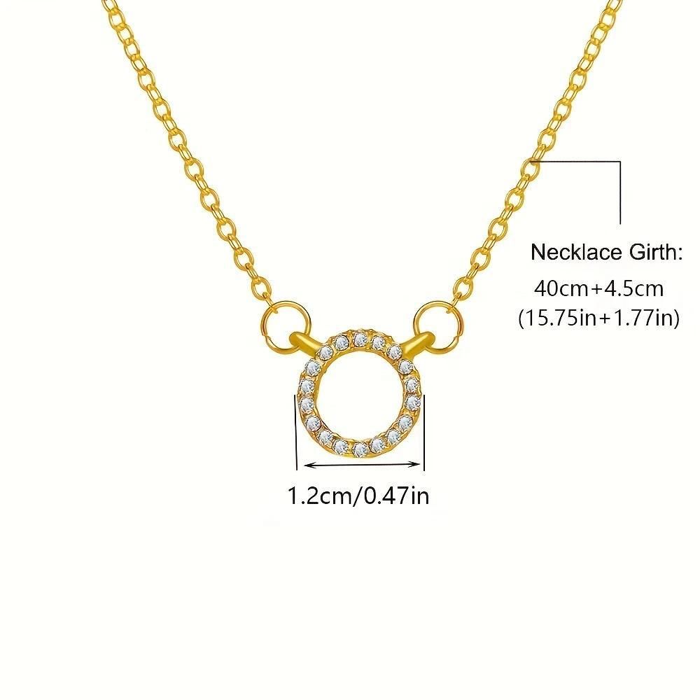 Gold-Plated Stone Pendant – Elegant Chain for Women