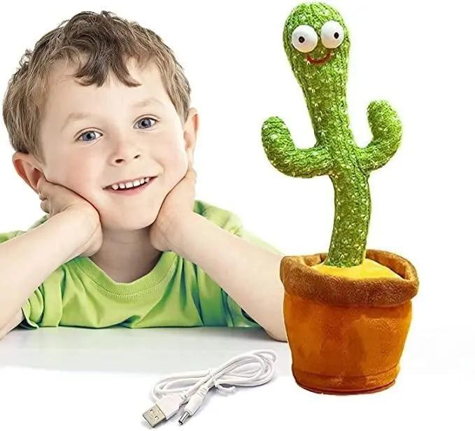 GiggleGroove Dancing & Talking Cactus Toy – Light, Laugh & Learn!