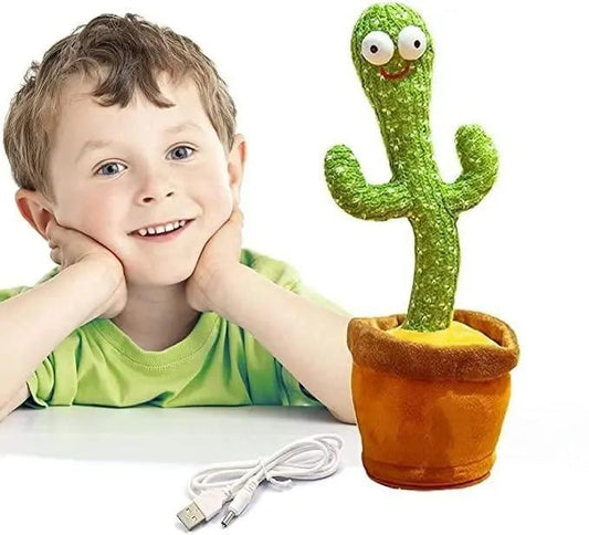 GiggleGroove Dancing & Talking Cactus Toy – Light, Laugh & Learn!