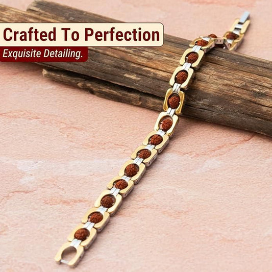 DivineBalance Rudraksha Bracelet for Men & Women – Free Size