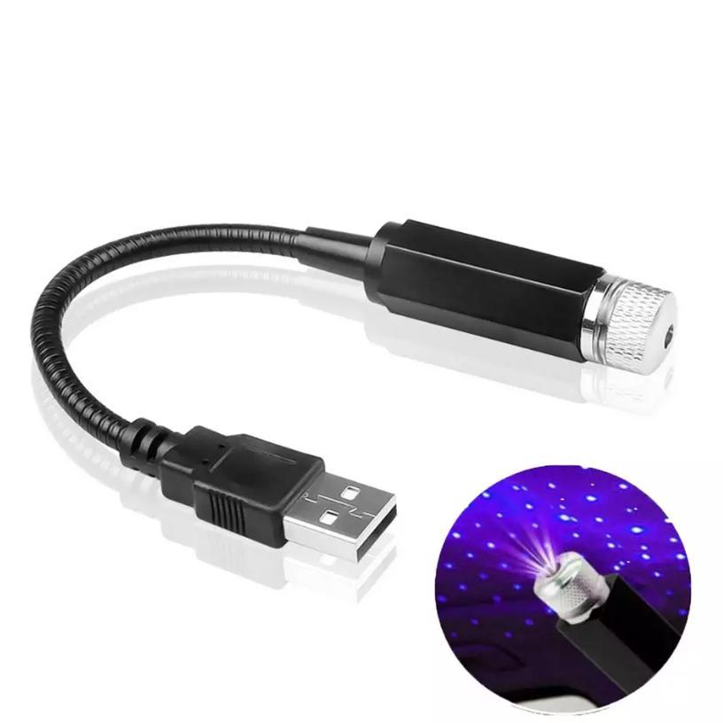 StellarGlow USB Star Projector – Romantic Car & Room Ambient Light (Red)