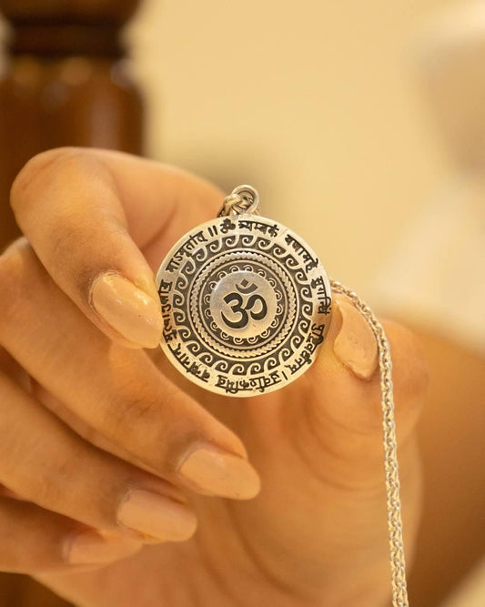OM Divine Stainless Steel Mantra Pendant for Men & Women