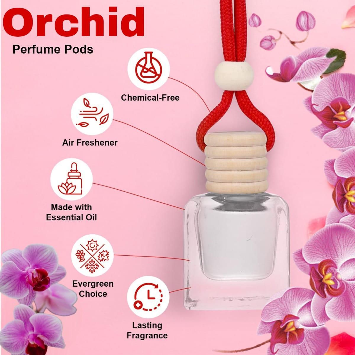 AromaDrive Hanging Car Perfume Pod (Pack of 1 - Assorted Fragrance)