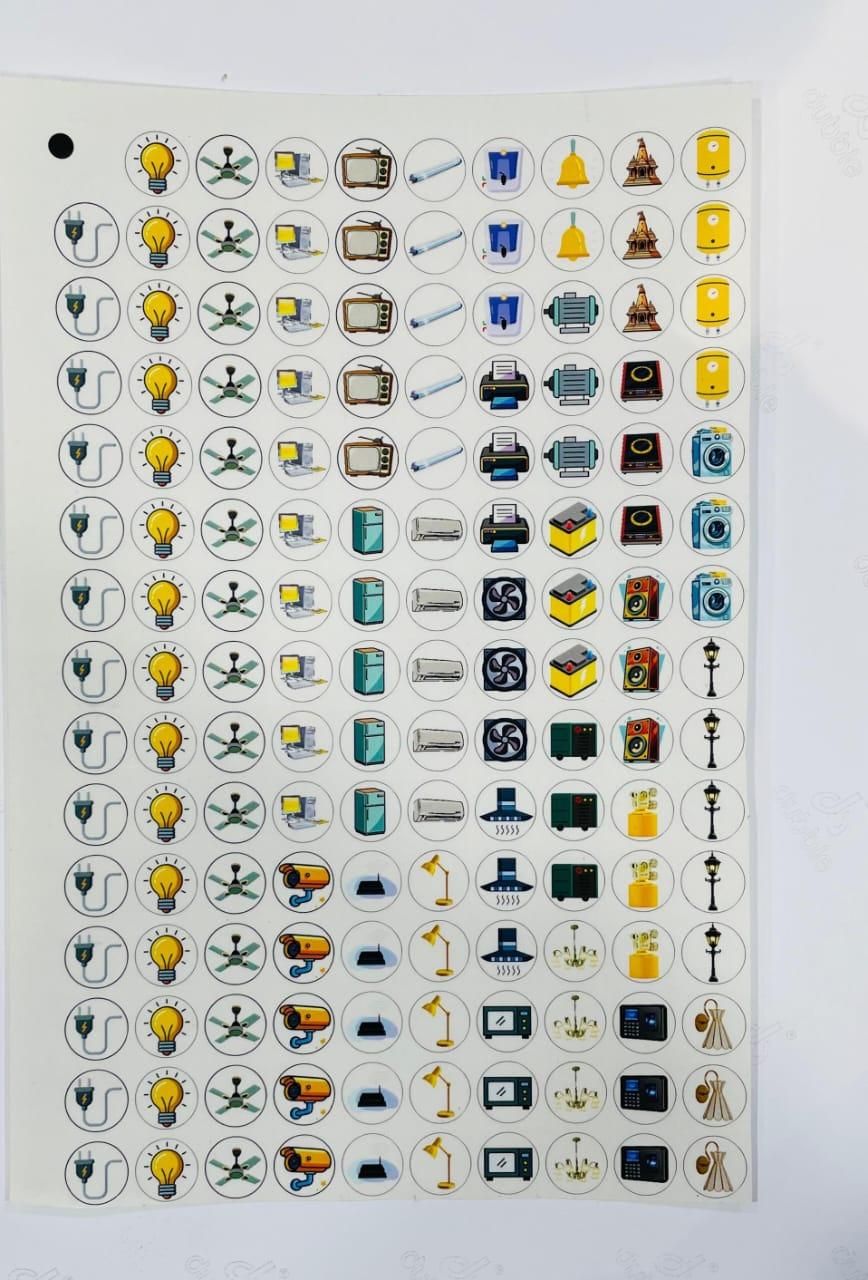 DecoDots 3D Premium Switch & Label Stickers (149 Pcs Set)