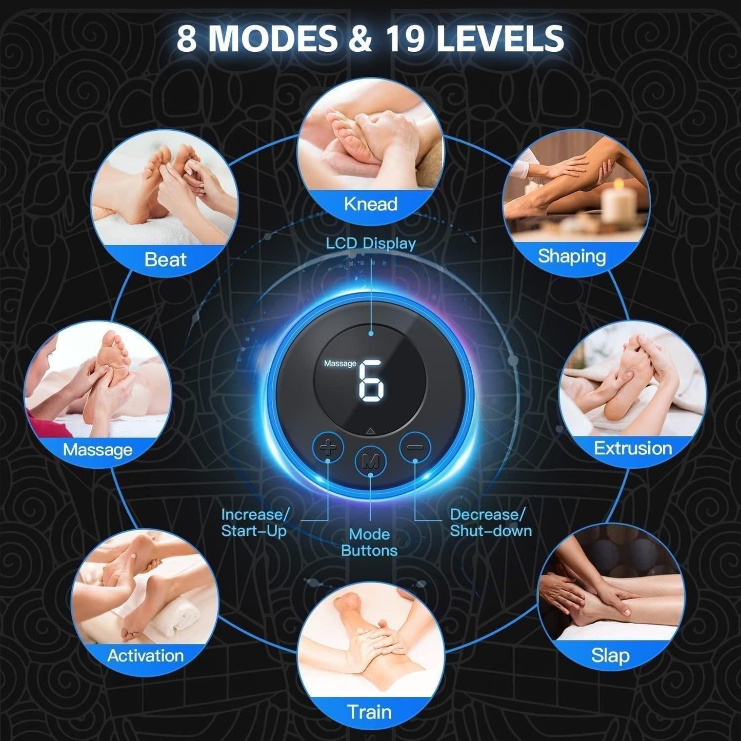 SootheWave EMS Vibrating Foot Massager Pad – Relaxation at Your Feet