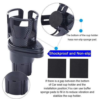 SpinHold 2-in-1 Rotating Car Cup Holder & Organizer