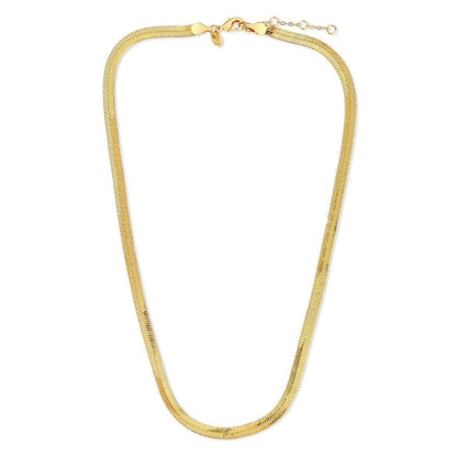 LuxeGleam Gold-Plated Snake Chain Necklace for Women