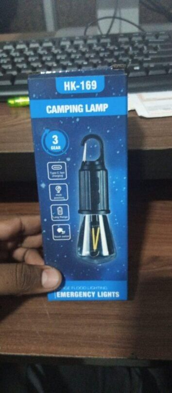 GlowLite 3-Mode Hanging Tent Bulb – Portable LED Lamp for Camping & Home Decor
