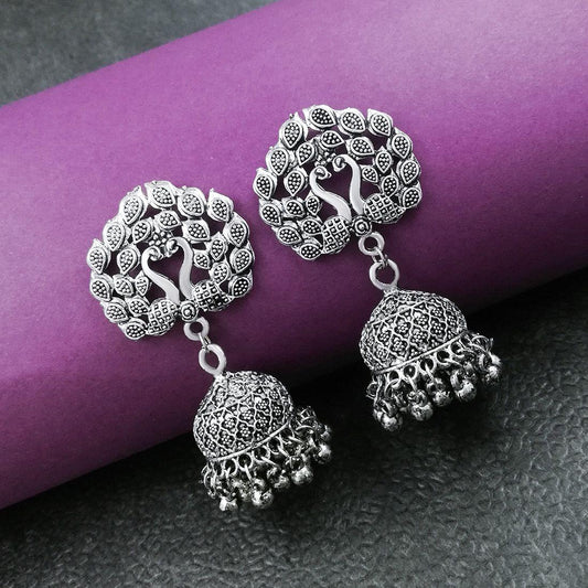 Glamorous Oxidized Earrings – Bold, Timeless, and Elegant