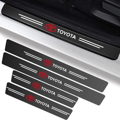 Emblaze Carbon Fiber Door Sill Protectors (Set of 4)