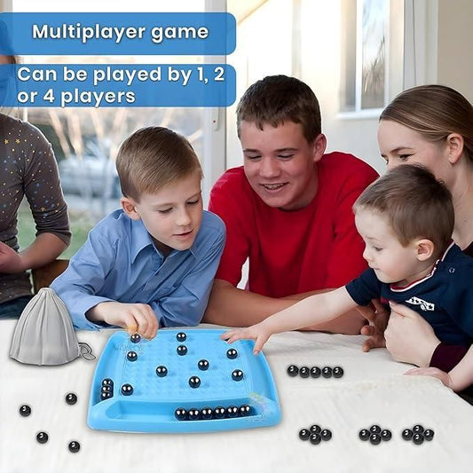 Magnetic Battle Chess – Fast-Paced Strategy Game with 20 Steel Balls for Kids & Family Fun