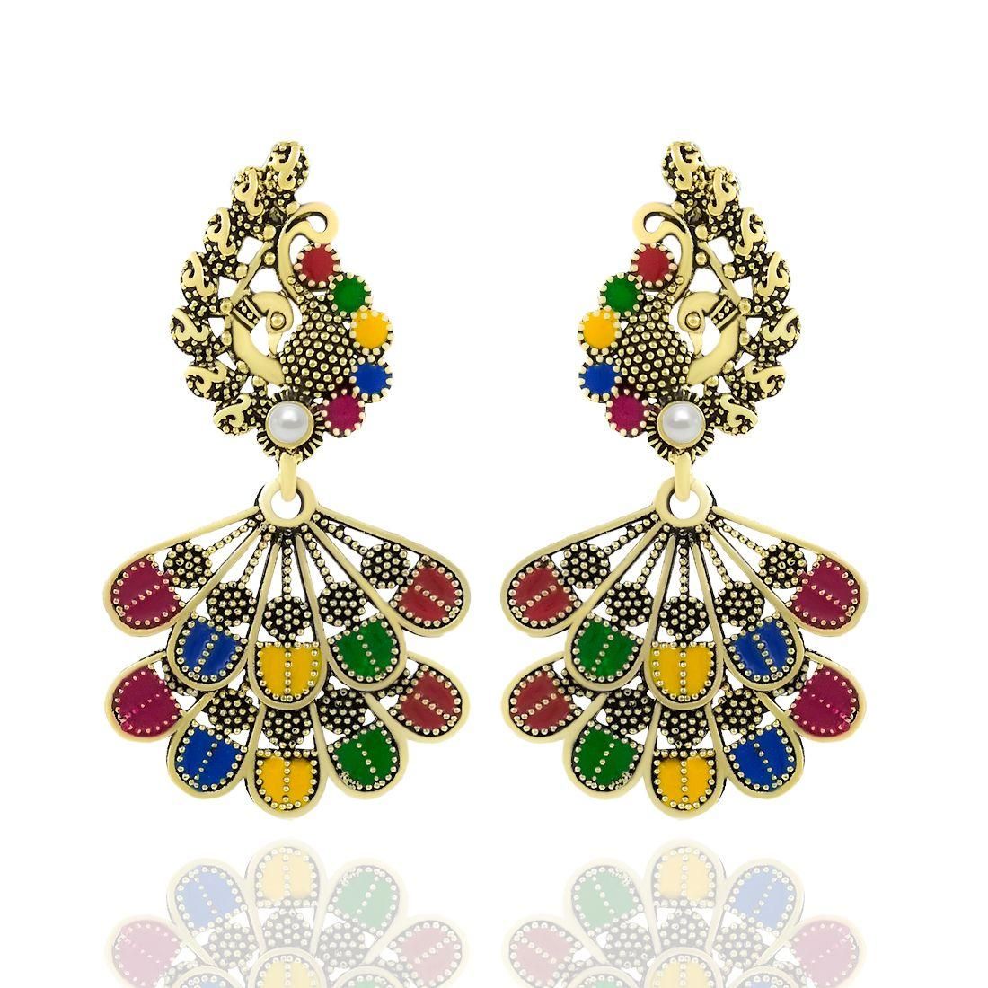 Exquisite Heritage Oxidized Earrings – Timeless Elegance for Every Look