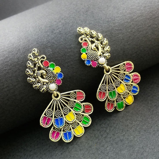 Exquisite Heritage Oxidized Earrings – Timeless Elegance for Every Look