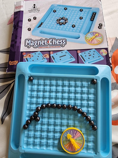 Magnetic Battle Chess – Fast-Paced Strategy Game with 20 Steel Balls for Kids & Family Fun