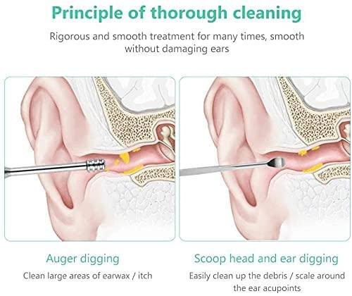 ClearHear 6-in-1 Stainless Steel Ear Wax Removal Kit