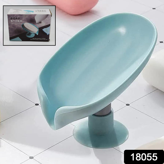 Self-Draining Soap Holder with Suction Cup – For Bathroom, Kitchen, and Wash Basins (1 Pc)