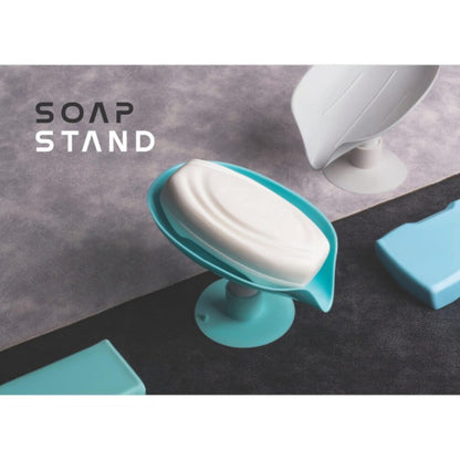 Self-Draining Soap Holder with Suction Cup – For Bathroom, Kitchen, and Wash Basins (1 Pc)