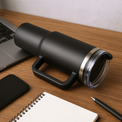 HydroSip™ 1200 ML Vacuum Insulated Travel Tumbler with Handle & Strawl
