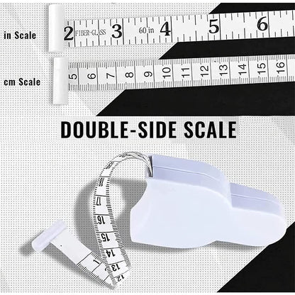 BodyFlex™ Fitness Measuring Tape – Dual Scale Retractable Body Measurement Tool