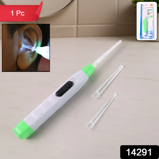 GlowPick™ LED Ear Cleaner with Tweezer & Dual Spoons